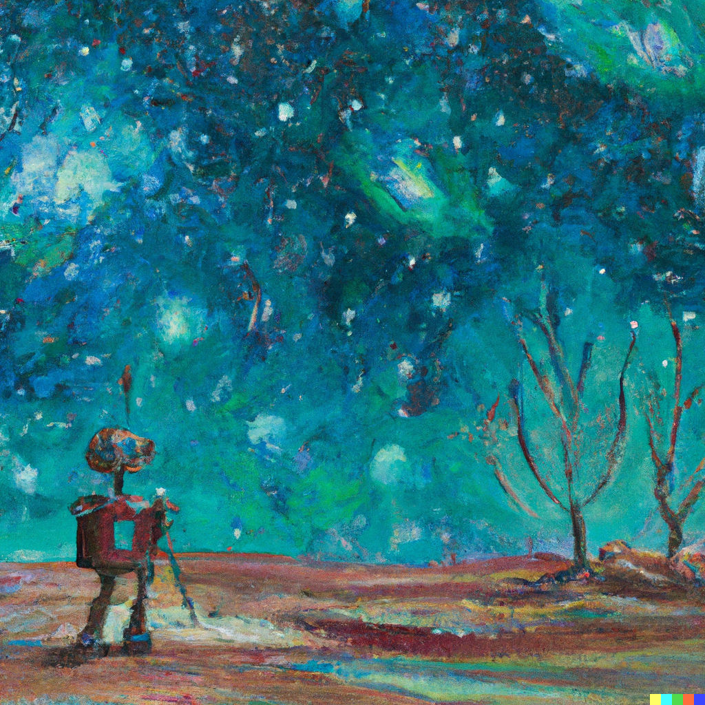 The Red Vineyard by Vincent van Gogh Oi Painting By DALL-E 2